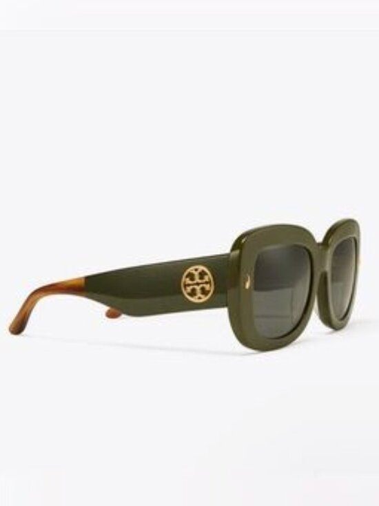 Tory Burch Olive Green Round Sunglasses TY7170U 1891/87 - NWT $245 MSRP
